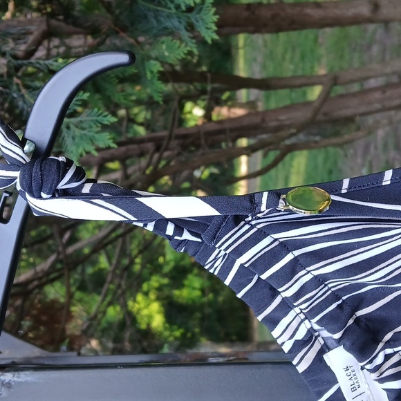 White House Black Market Blue and White Spaghetti Strap Sundress Sz Medium - Picture 8 of 13